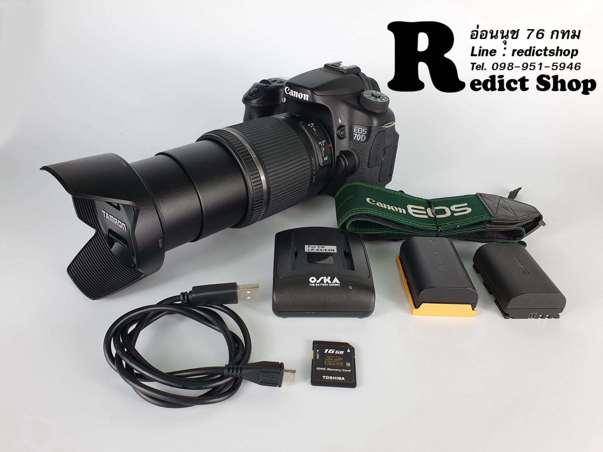 canon 70d Lens Tamron 18-200mm มือสอง สภาพสวย