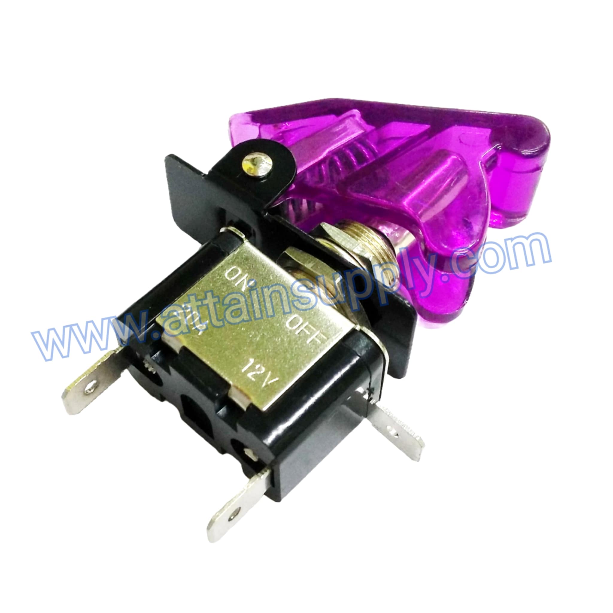 ฝาสวิทช์เครื่องบิน-สีม่วงใส