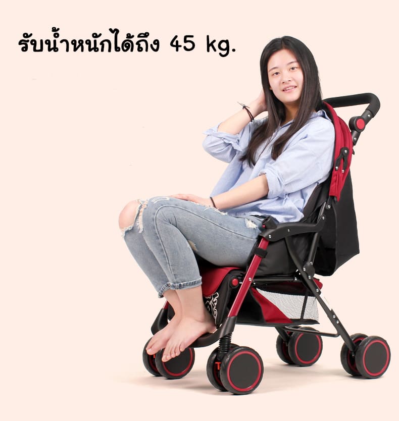 รถเข็นเด็ก /Baby Stroller (ลายดาว)