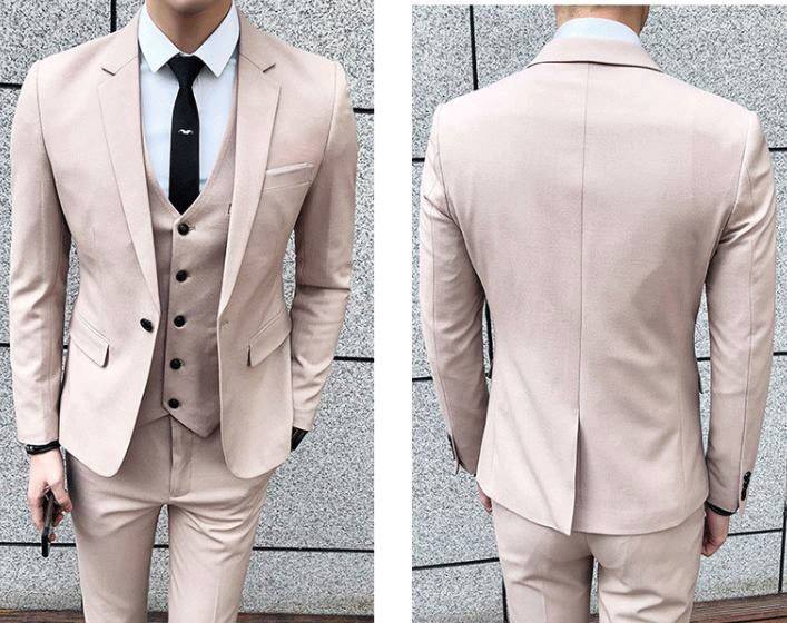 เสื้อสูท เกรดพรีเมี่ยม สีครีม (1กระดุม) พร้อมส่ง 3XL