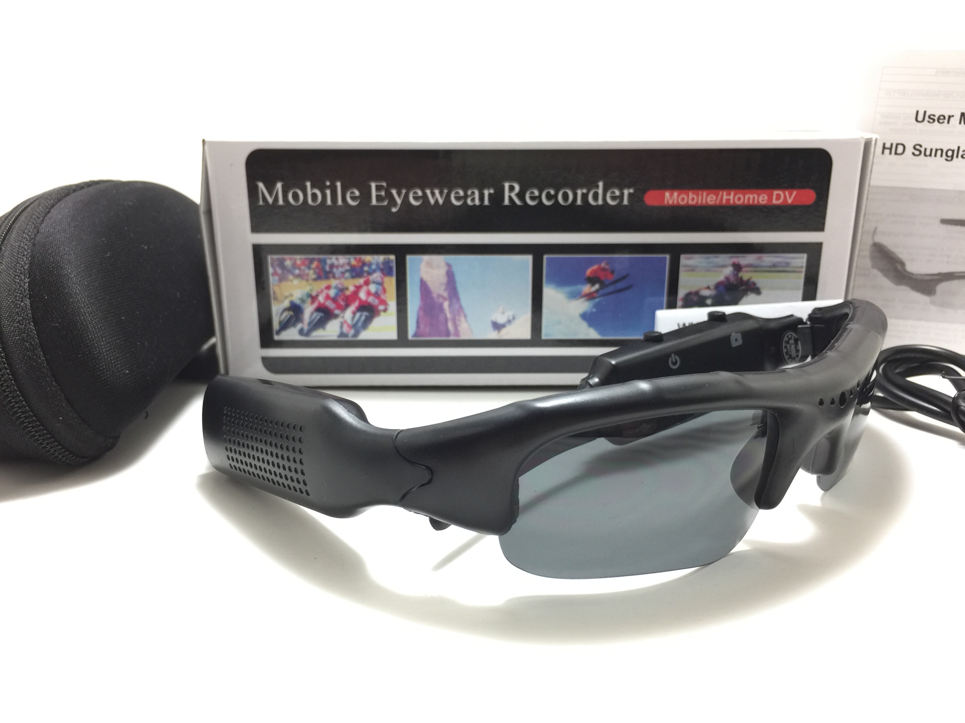 กล้องแว่นตากันแดดทรงสปอร์ต Mobile Eyewear Recorder <ดำ> ของแท้ 100%
