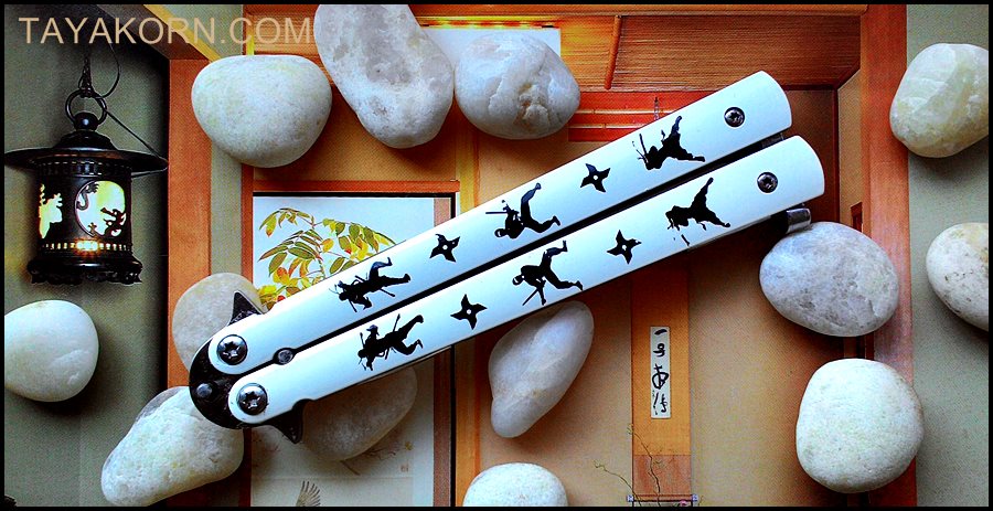 มีดควงเดอะชาโดว์ THE SHADOW BALISONG KNIFE TKBS-SD1