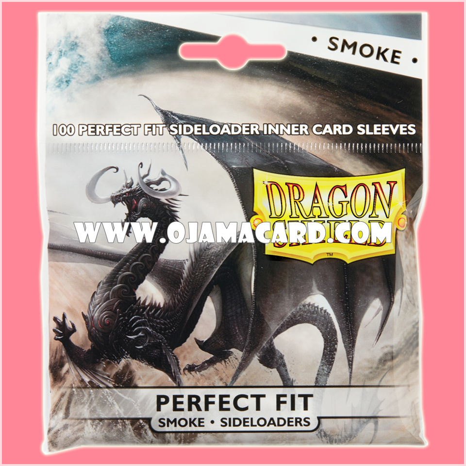 Dragon Shield Perfect Fit Sideloader Standard Size Inner Card Sleeves — Smoke「100ct.」