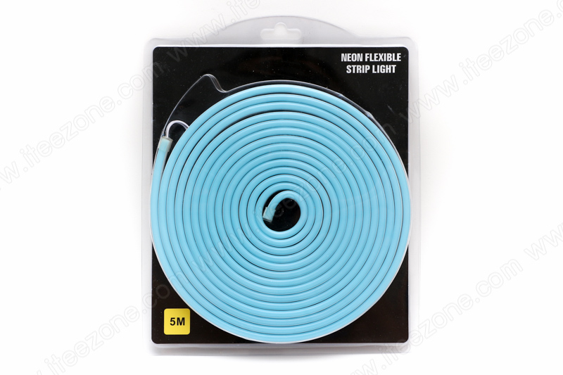 ไฟเส้น Neon Flex 12V Silicone สี Ice Blue ฟ้า (กันน้ำ)