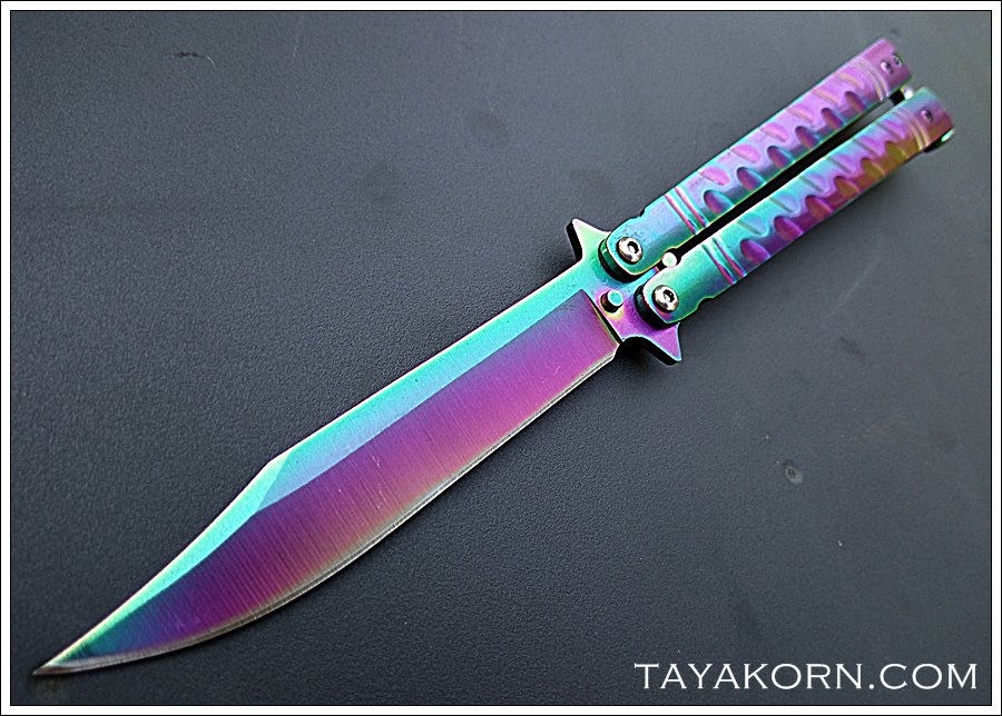 มีดบาลีซอง เรนโบว์ธันเดอร์2 Rainbow Thunder2 Balisong