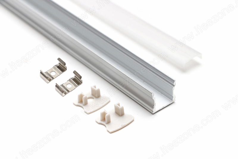 ราคาต่อ 1 เส้น ยาว 1 เมตร ราง U Deep 15mm + ฝาอะคริลิค รางไฟ Aluminium Profile รางอลูมิเนียม ใช้กับไฟเส้น LED รางไฟเส้น rail led track โพรไฟล์