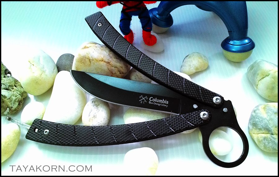 มีดควง แบล็คค็อปบร้า บาลิซอง Black Cobra Balisong Knife TKBS-CB8