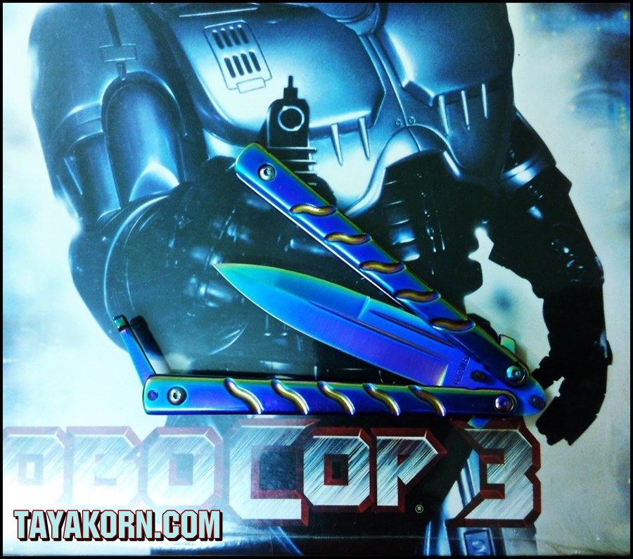 มีดBalisong TKBS 009X The Robocop Rainbow