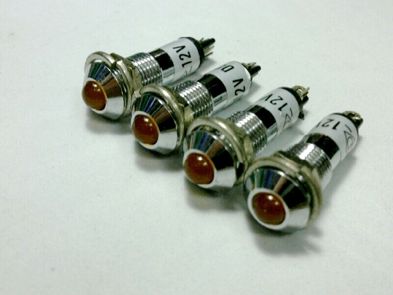 หลอดหน้าปัด-หัวนูน PED8/12V