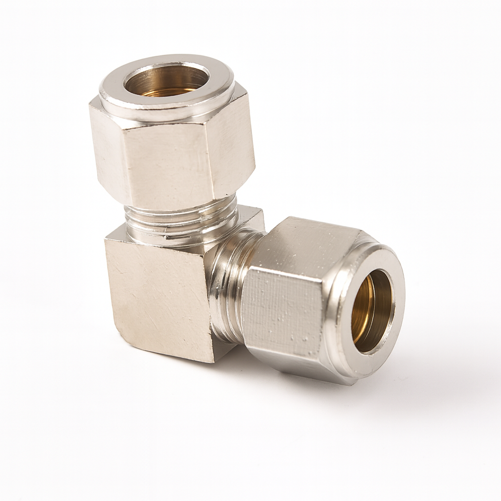 CHS-LK-010 ข้อต่อขันน็อต แรงดันสูง ข้องอ 90 องศา 2 ทาง