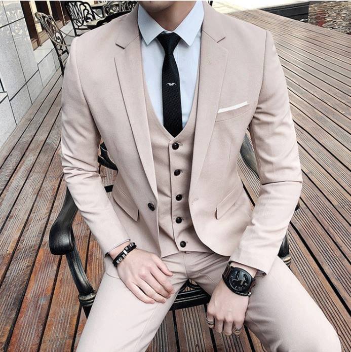 เสื้อสูท เกรดพรีเมี่ยม สีครีม (1กระดุม) พร้อมส่ง 3XL
