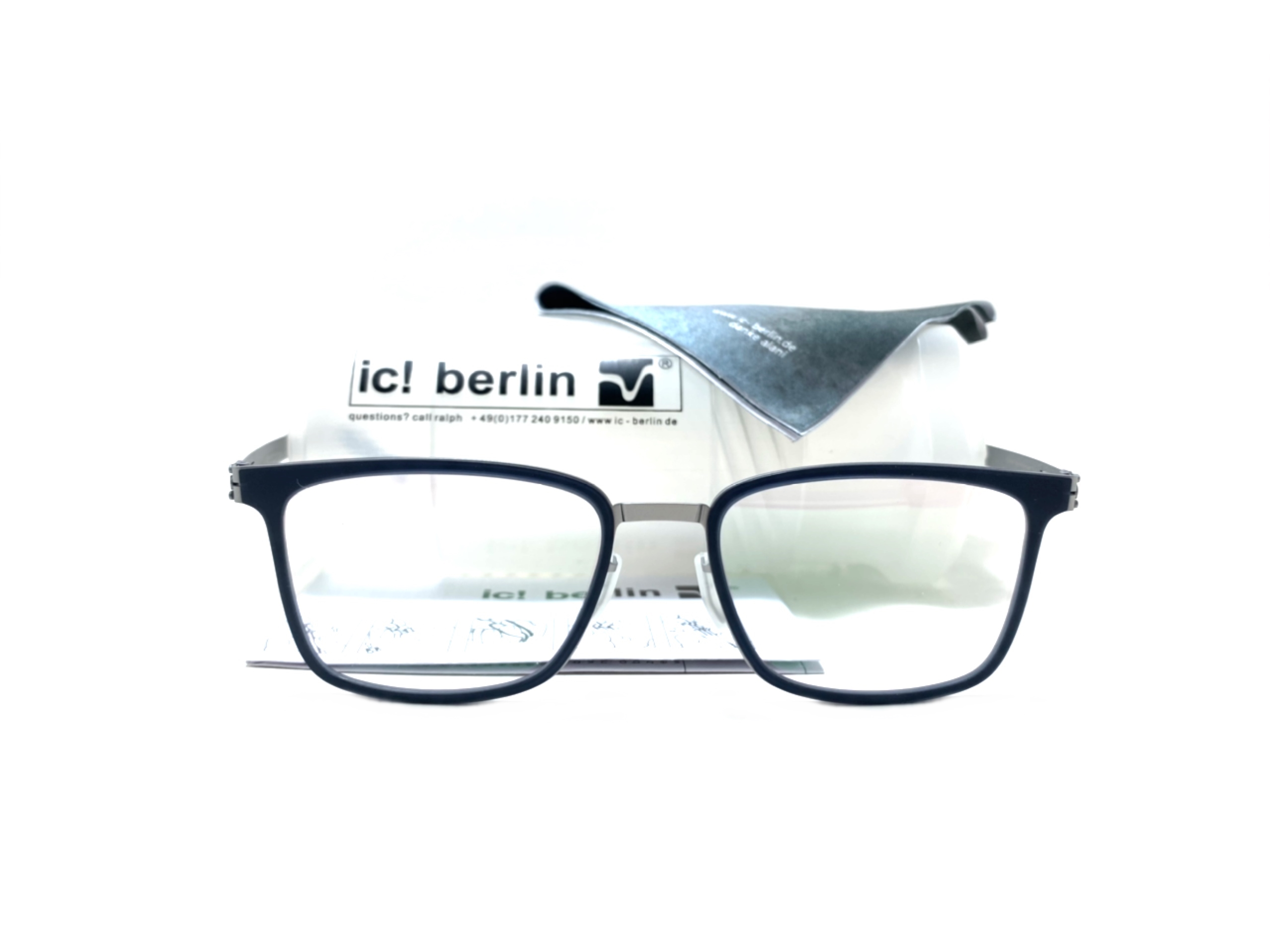 แว่นสายตา ic berlin cnt chrome 52-19 <เงิน>