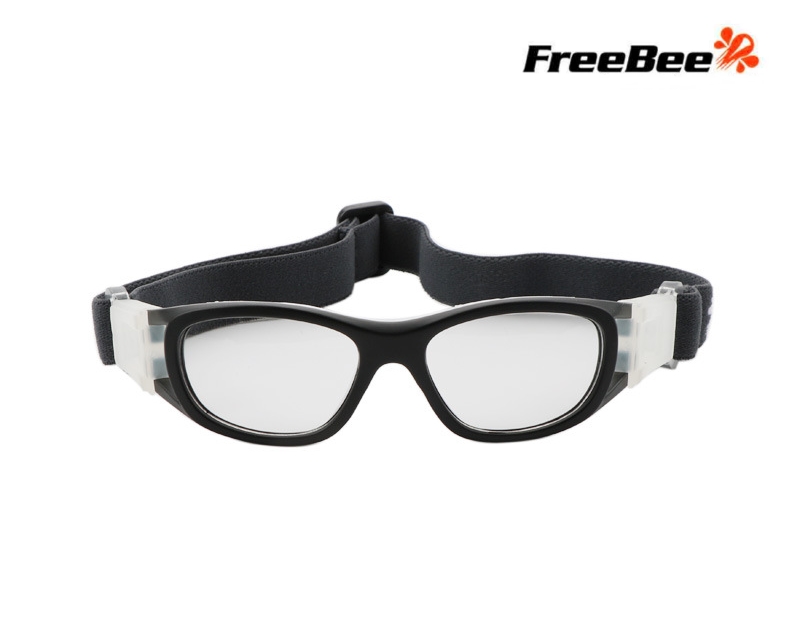 แว่นตาเล่นกีฬา WAKE UP ME! แว่นตาเด็ก สำหรับเล่นกีฬาตัดเลนส์สายตาได้ แว่นตาออกกำลังกาย เล่นกีฬากลางแจ้ง <ดำ>