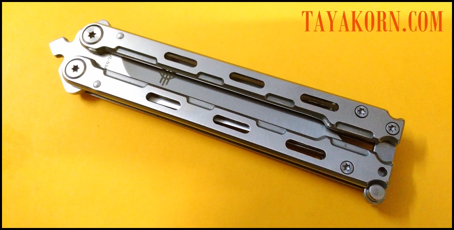 มีดซ้อมควง ไวท์มุรามะ White Murama Balisong Trainer Knife TKBS-WM778TR