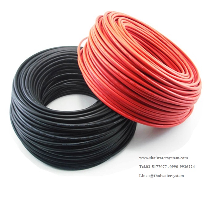 สายไฟโซล่าเซลล์ 1x4 sq.mm. สีดำ ( เมตรละ )