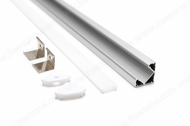 ราคาต่อ 1 เส้น ยาว 1 เมตร รางบันได V รางไฟ Aluminium Profile รางอลูมิเนียม ใช้กับไฟเส้น LED รางไฟเส้น rail led track โพรไฟล์