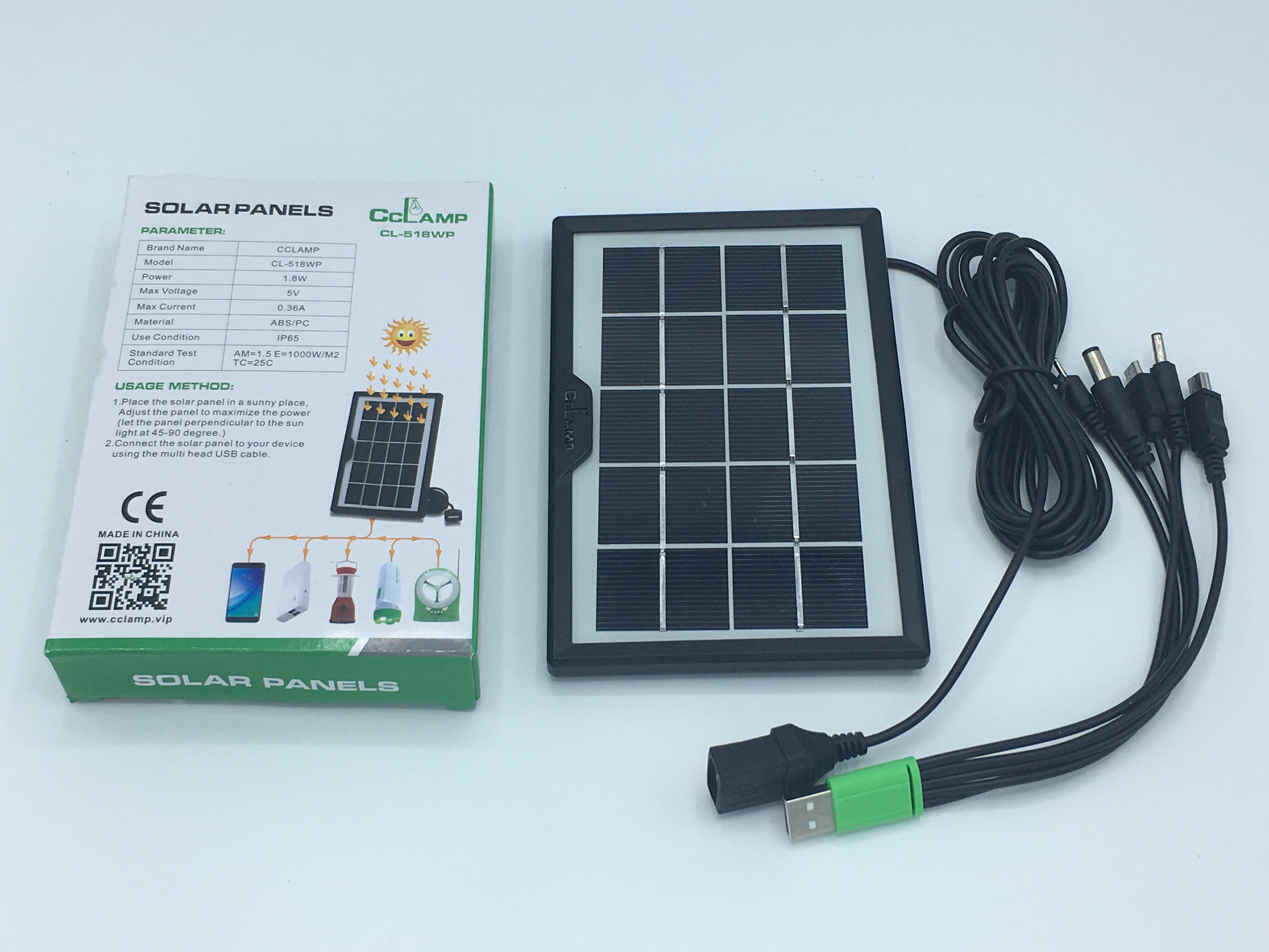 พาวเวอร์แบงค์ โซล่าเซลล์ 1.8W + USB 5V