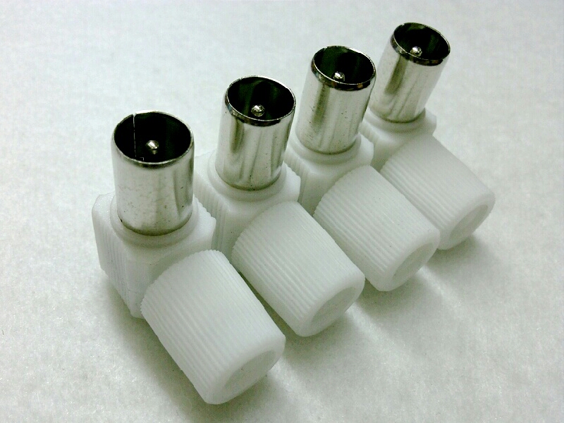 P.75 OHM PLASTIC-แบบงอ