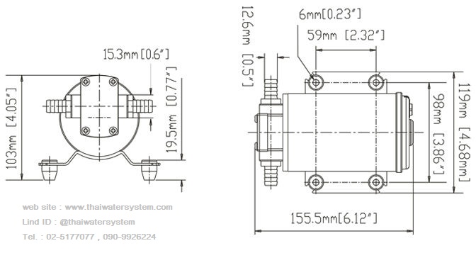 ปั๊มดูดน้ำมัน DC 24V 144W ( Gear Pump )