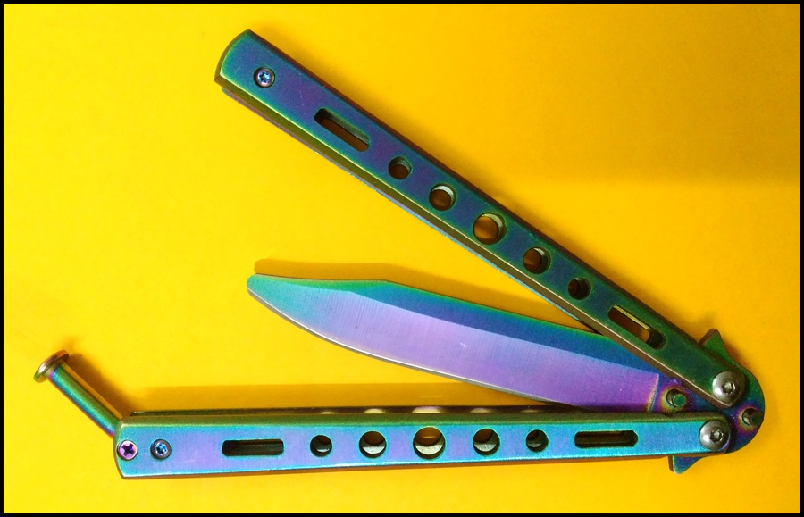 มีดซ้อมควง บาลิซองเรนโบว์ 2 Balisong Rainbow 2 Trainer TKBS-RB02TR
