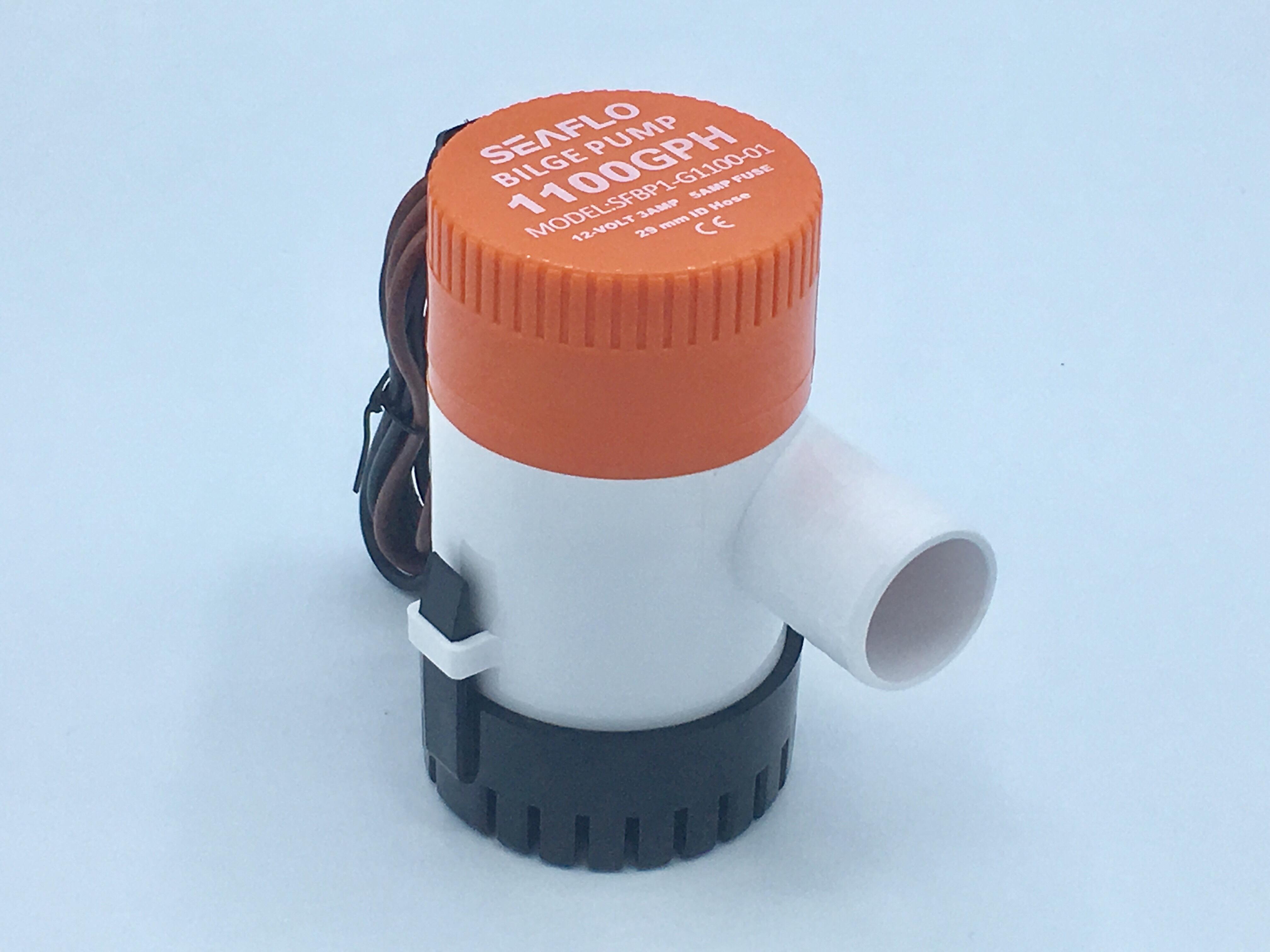 ปั๊มน้ำโซล่าเซลล์แบบแช่ 12 โวลต์ 1100-GPH แพ็ค 2 ตัว