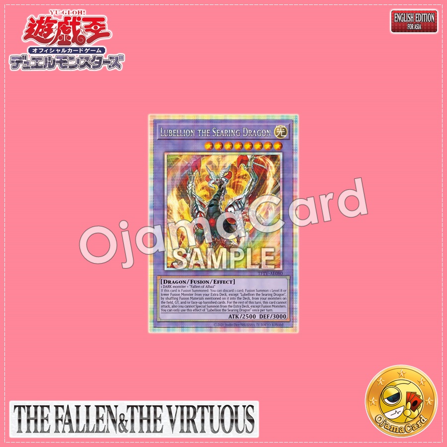 TFTV-AE080 : Lubellion the Searing Dragon / Lubellion the Divine Flame Dragon (Prismatic Secret Rare)