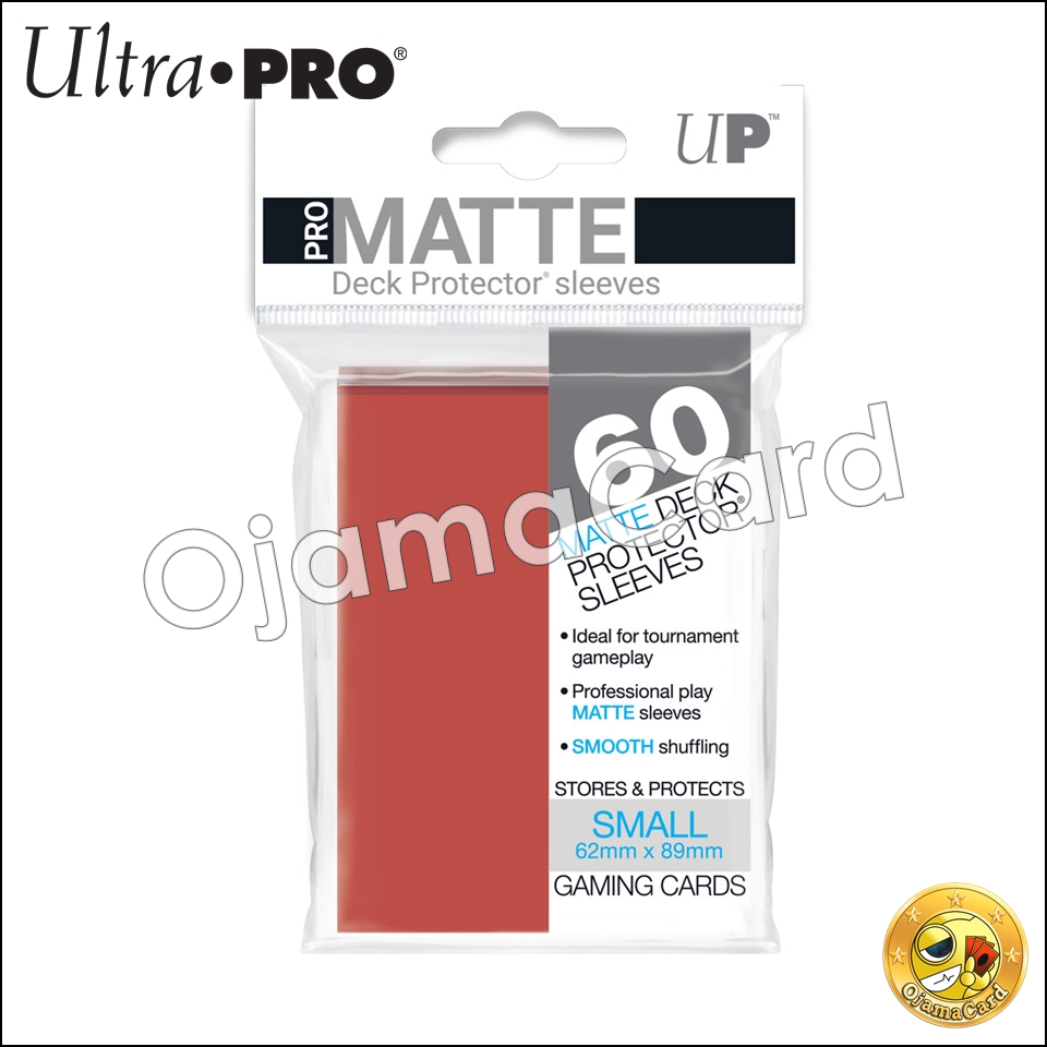 Ultra•Pro PRO-Matte Small Deck Protector Sleeves (60ct) — Red