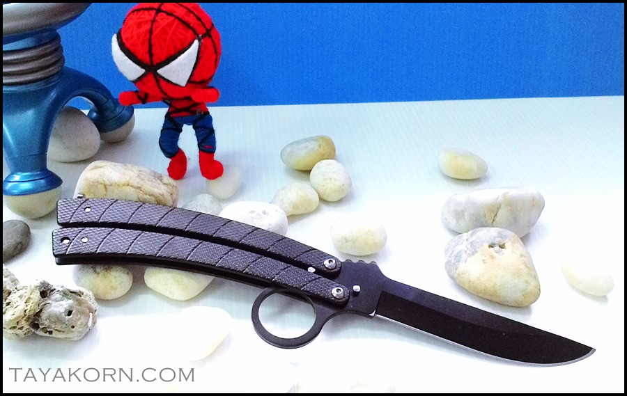 มีดควง แบล็คค็อปบร้า บาลิซอง Black Cobra Balisong Knife TKBS-CB8