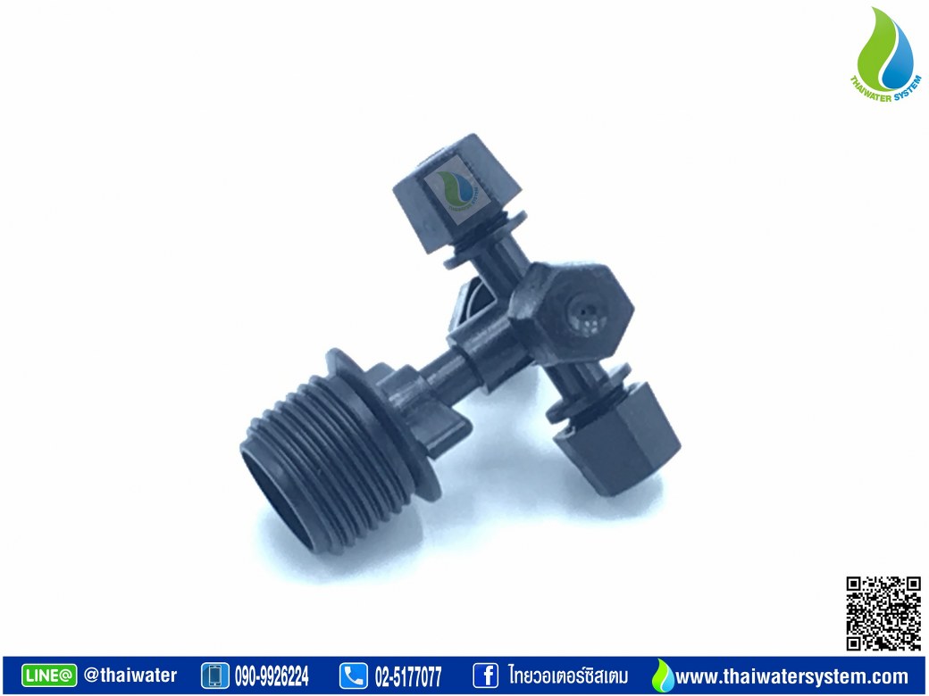 05-MSP-17-BK MSP-17 หัวพ่นหมอก 4 ทิศทาง OK Fog-02 แบบไม่มีสาย ( เกลียวนอก 1/2" ) SKU-823