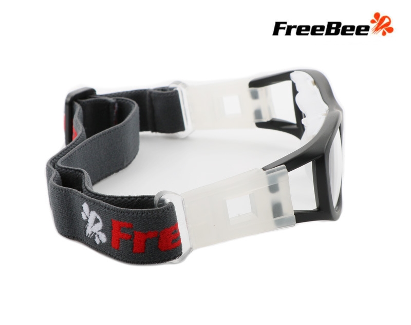 แว่นตาเล่นกีฬา WAKE UP ME! แว่นตาเด็ก สำหรับเล่นกีฬาตัดเลนส์สายตาได้ แว่นตาออกกำลังกาย เล่นกีฬากลางแจ้ง <ดำ>