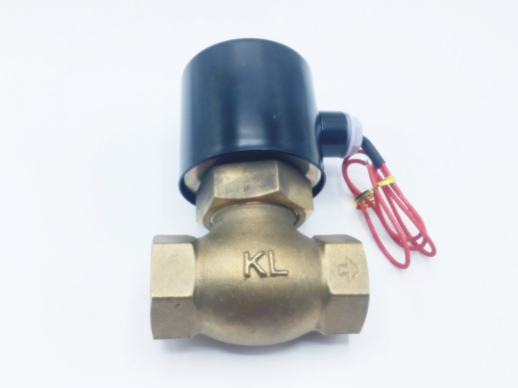 โซลินอยด์วาล์ว วาล์วไฟฟ้า วาวล์น้ำ วาล์วลม ไฟฟ้าสตรีม N/C 220V AC 1 นิ้ว ทนอุณหภูมิ 185 องศาเซลเซียส