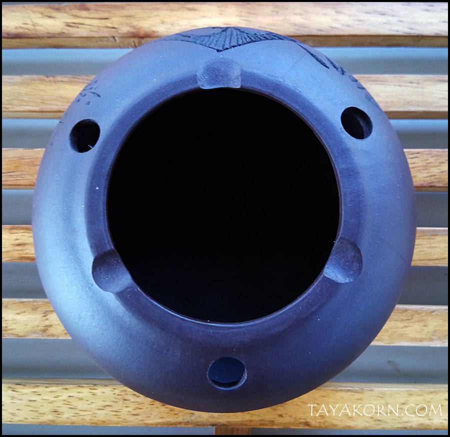 ที่เขี่ยบุหรี่ดินเผาอี๋ชง 福 จื่อหนี 紫泥 TKTC-P3