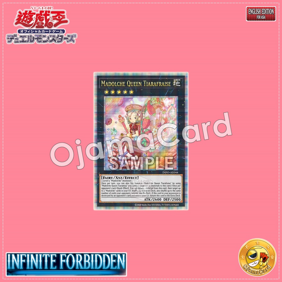 INFO-AE044 : Madolche Queen Tiarafraise / Queen Madolche Tiarafraise (Quarter Century Secret Rare)
