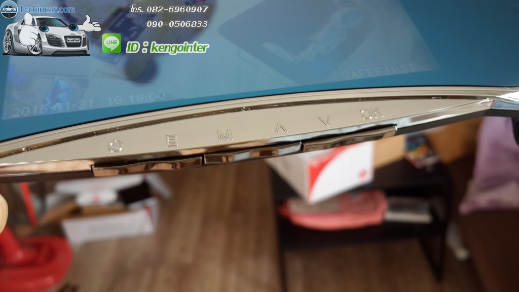 กล้องจอกระจก2016 จอ5.0" + กล้องวีดีโอหน้าหลัง + กล้องถอยหลัง Car Camcoder Q3 รุ่นใหม่ล่าสุด