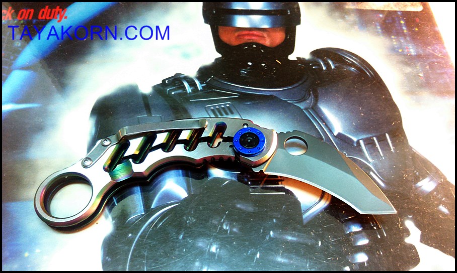 มีดคารัมบิตโรโบฮอว์ค2 RoboHawk2 Karambit Knife TKKB3