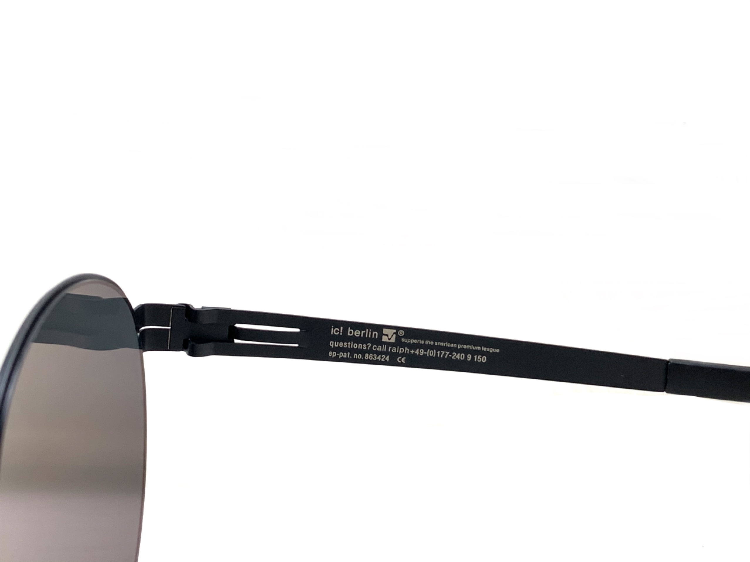 แว่นกันแดด ic berlin liliya s. black 54-20 <ดำ>