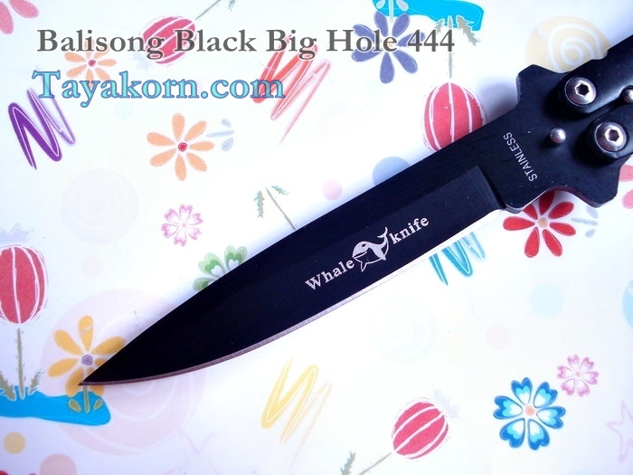 มีดควง Balisong Black Bighole 444 TK2013/00503
