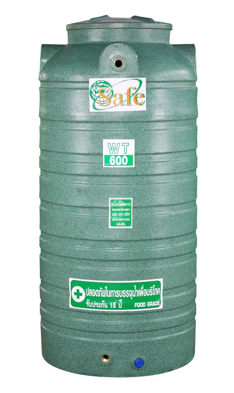 ถังเก็บน้ำบนดินSafe 1000 ลิตร รุ่น แกรนิต สี ทราย เทา แดง เขียว (การจัดส่งติดต่อทางร้าน)