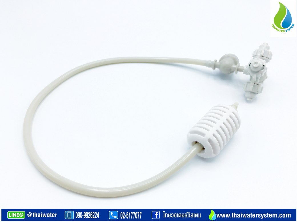 05-MSP-28-W MSP-28 หัวพ่นหมอก 4 ทาง THAIWATER 0.8 มม. สายยาว 50 ซม. แบบเสียบกับท่อ PE SKU-752