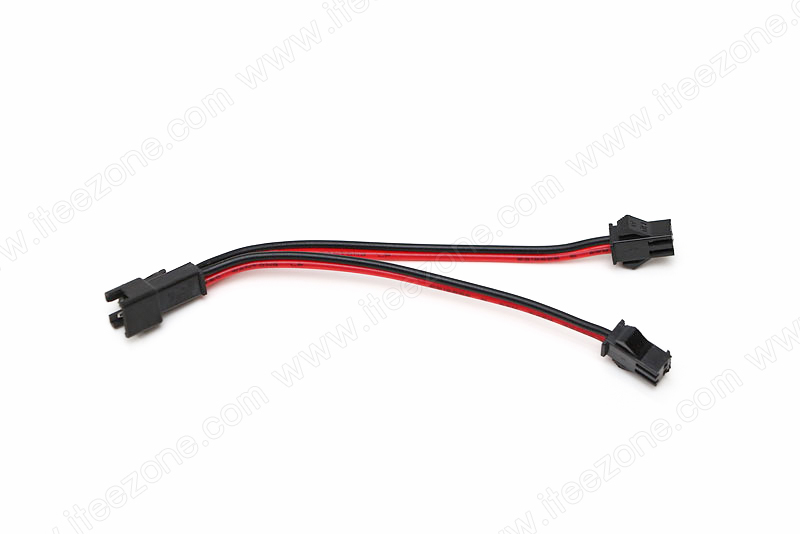 สายไฟเข้า 1 ออก 2 หัวคลิ๊กล็อค สำหรับ EL Wire