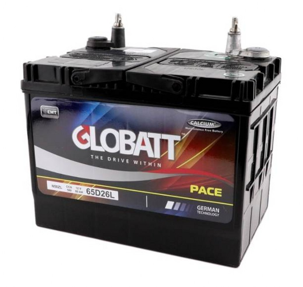 แบตเตอรี่ดีพไซเคิล ( แบตเตอรี่ Deep cycle ) 60Ah 12V ยี่ห้อ GLOBATT ( Pace )