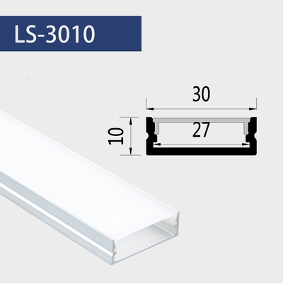 3010 ราง ราคาต่อ 1 เส้น ยาว 1 เมตร รางอลูมิเนียม (Aluminium Profile) รางไฟ Aluminium Profile รางอลูมิเนียม ใช้กับไฟเส้น LED รางไฟเส้น rail led track โพรไฟล์