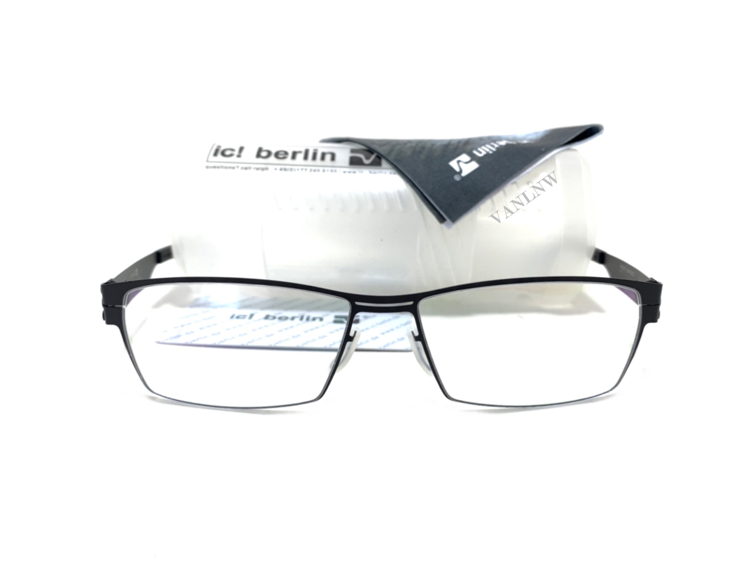 แว่นสายตา ic berlin model sanetsch black 57-17 <ดำ>