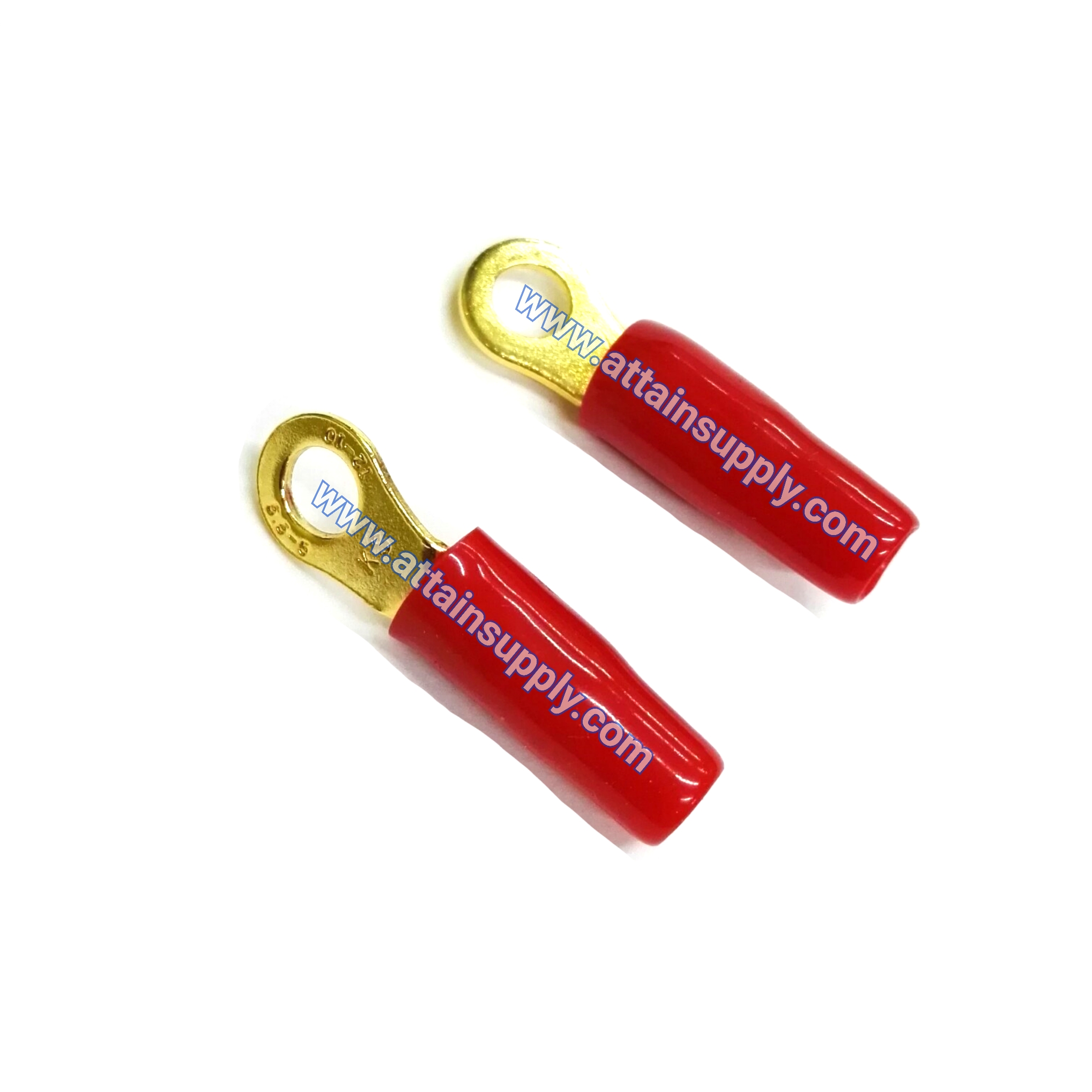 หางปลาทองเหลืองกลม-หุ้มปลอกNo.5-RED/TAIWAN