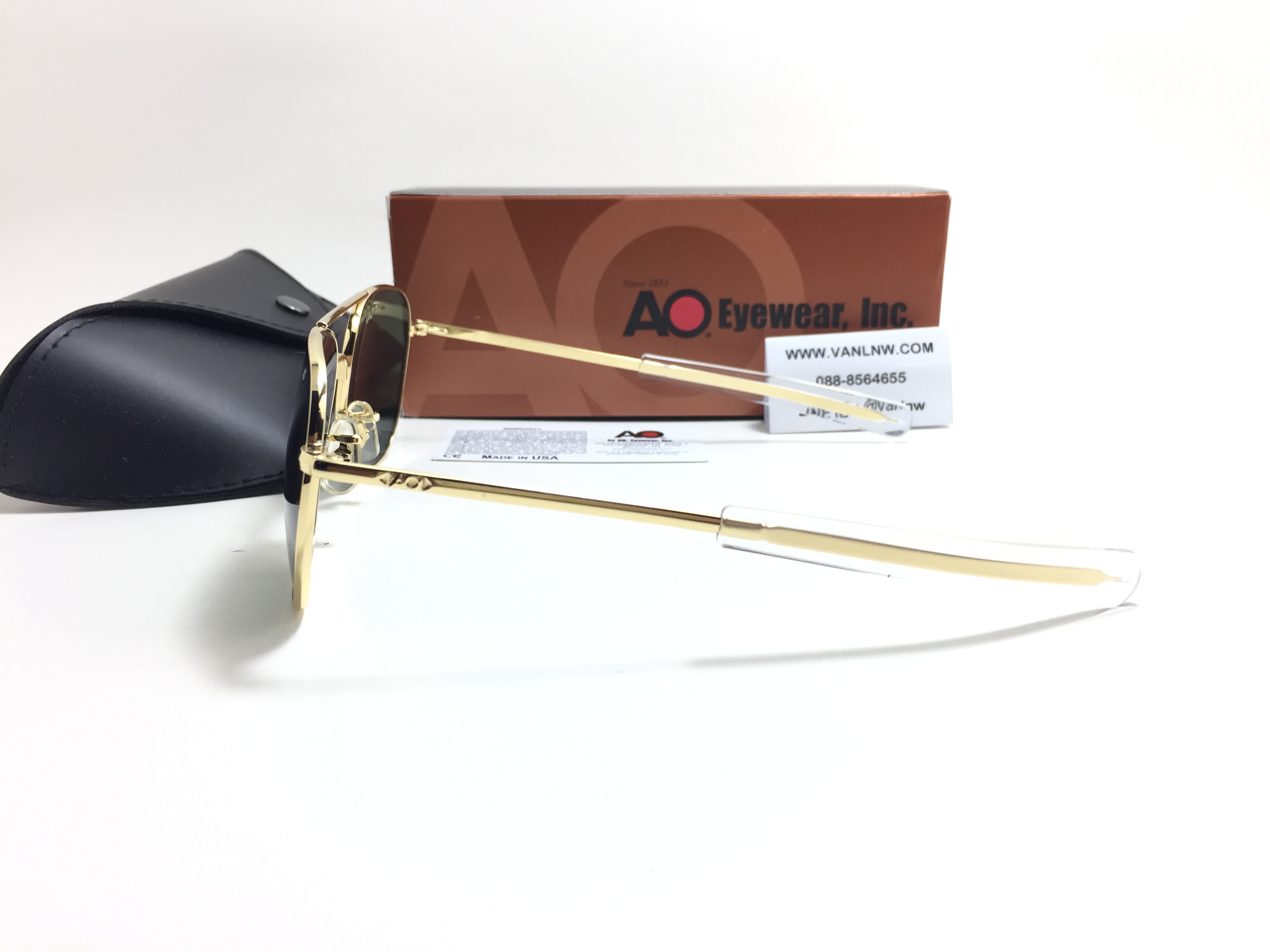 แว่นกันแดด Ao Original Pilot Made in USA (ทอง) ของแท้ 100%