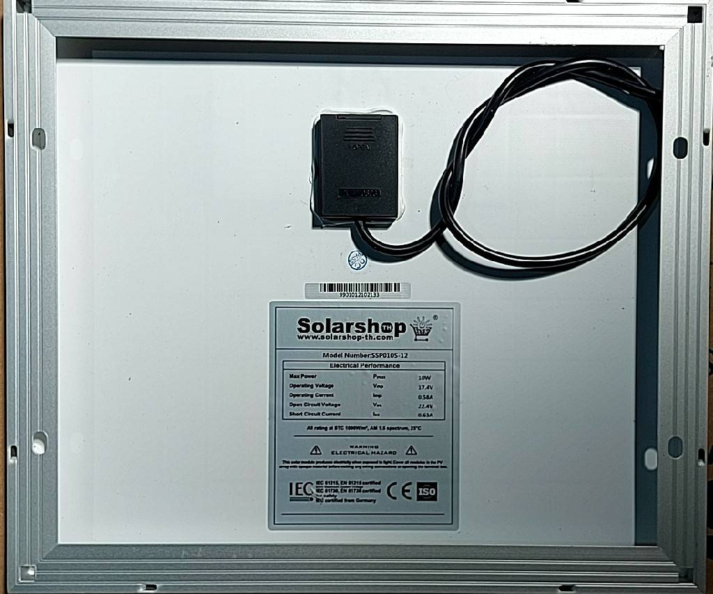 แผงโซล่าเซลล์ Mono 10W Solarshop