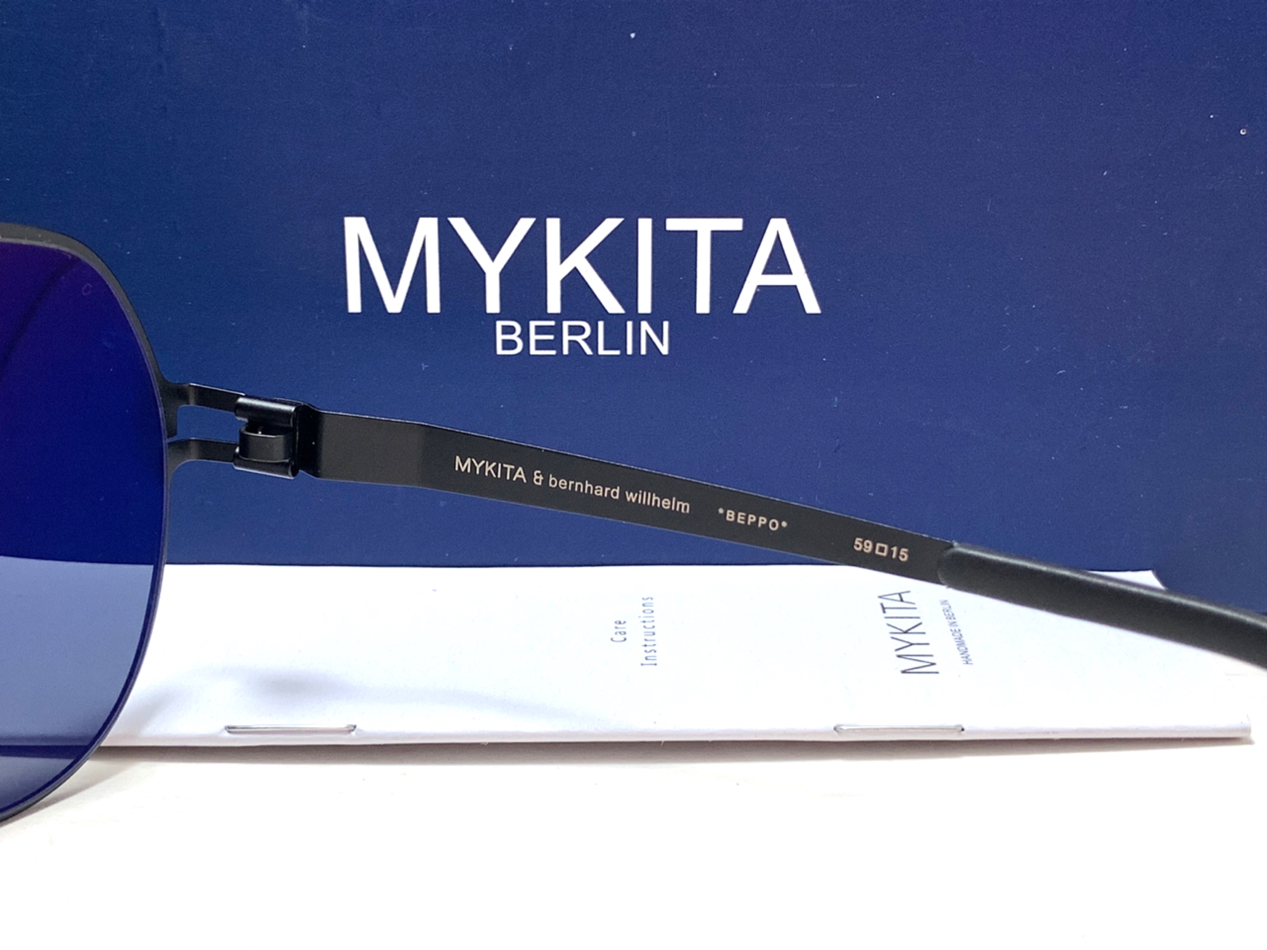 แว่นกันแดด MYKITA BEPPO COL.0003 Black 59-15 140 <ดำ>