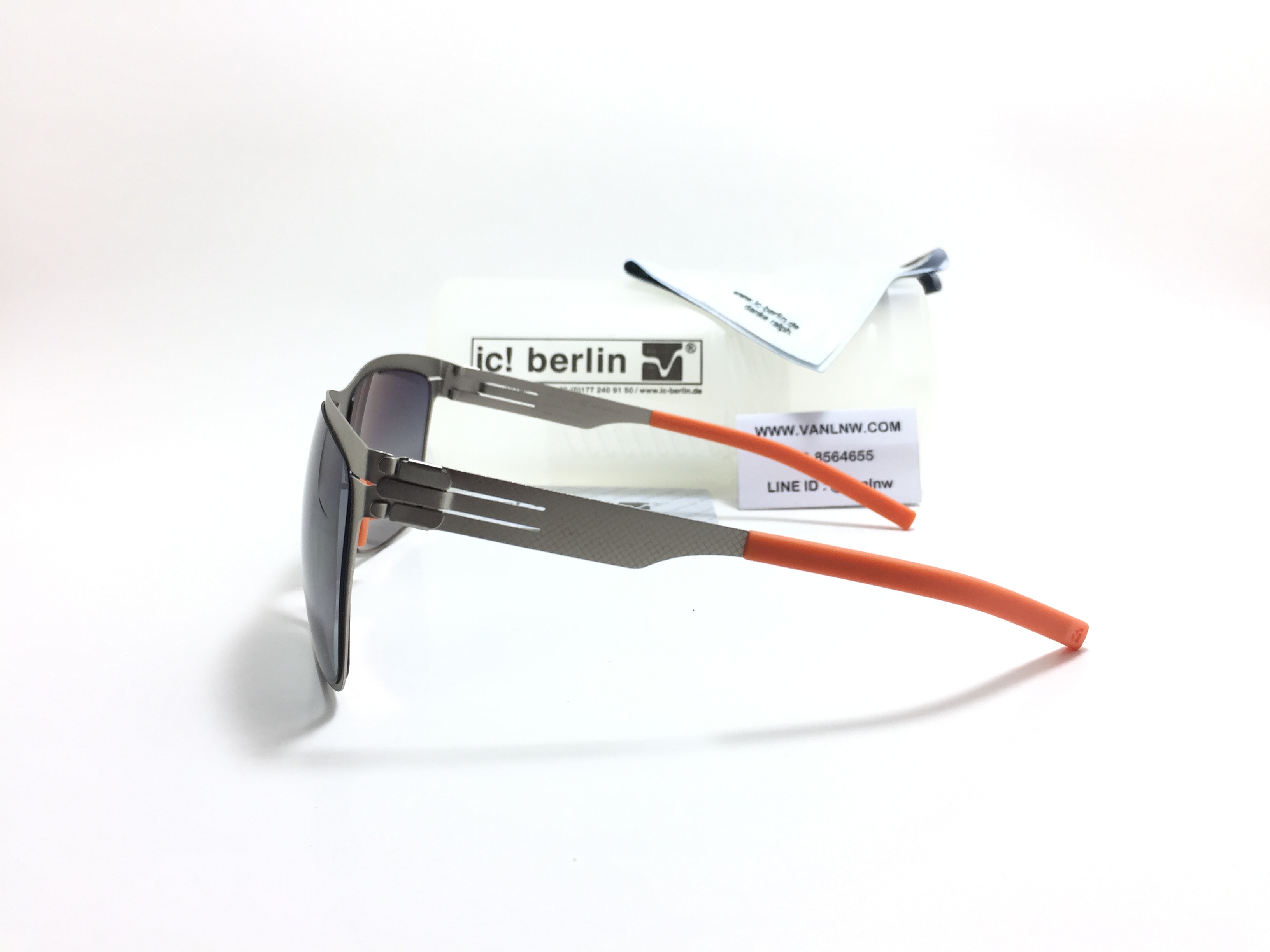 แว่นกันแดด ic berlin model siviob pearl 62-12 <กันเมทัล>