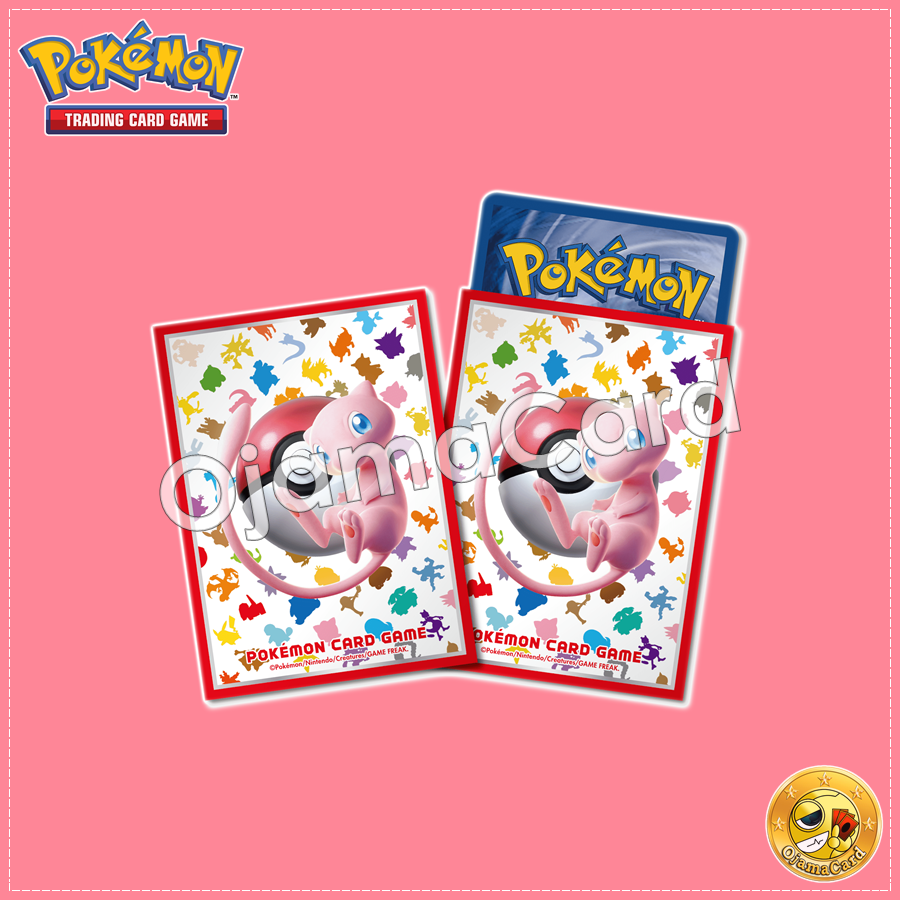 Pokémon Card Game Deck Shield | Card Sleeves — Mew (64ct)「1 Pack」