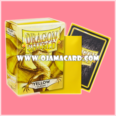 Dragon Shield Standard Size Card Sleeves — Yellow • Classic「100ct.」